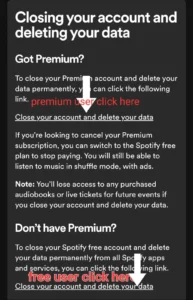 close your account and delete your data 